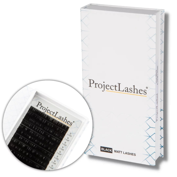 Juodos blakstienos priauginimams matines „MATT” B linkis C linkis CC linkis Project Lashes